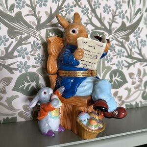 Charming Beatrix Potter Papa Rabbit Figurine box